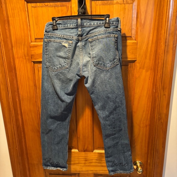 Rag & Bone X Boyfriend Embroidered Jeans Size 28 - Picture 3 of 11